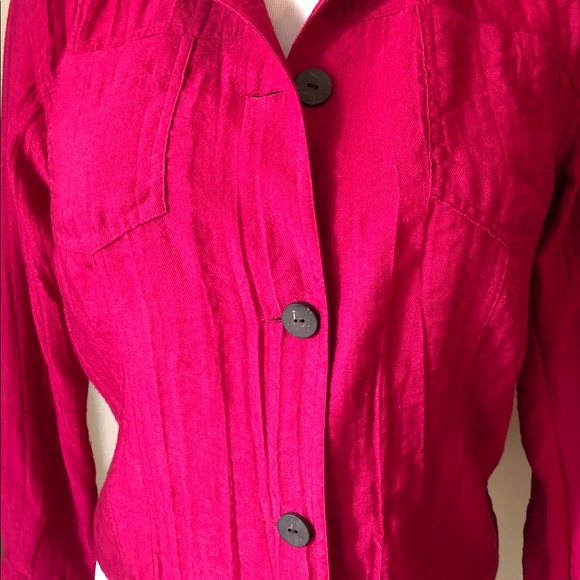 Coldwater Creek Button Front Jacket Petite Medium - Picture 4 of 5